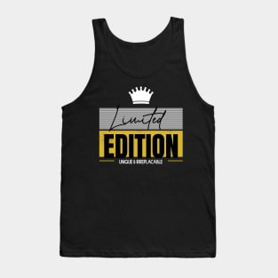 Limited Edition Modern Typography Uniqueness Tank Top